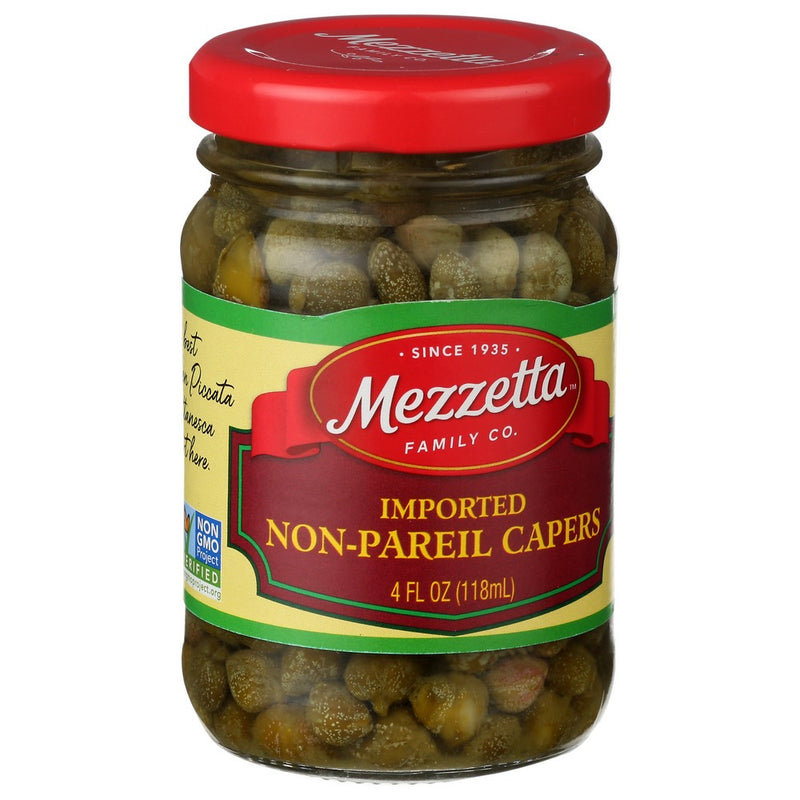 Mezzetta Caper Non Pareil - 4 Ounce, Case of 12