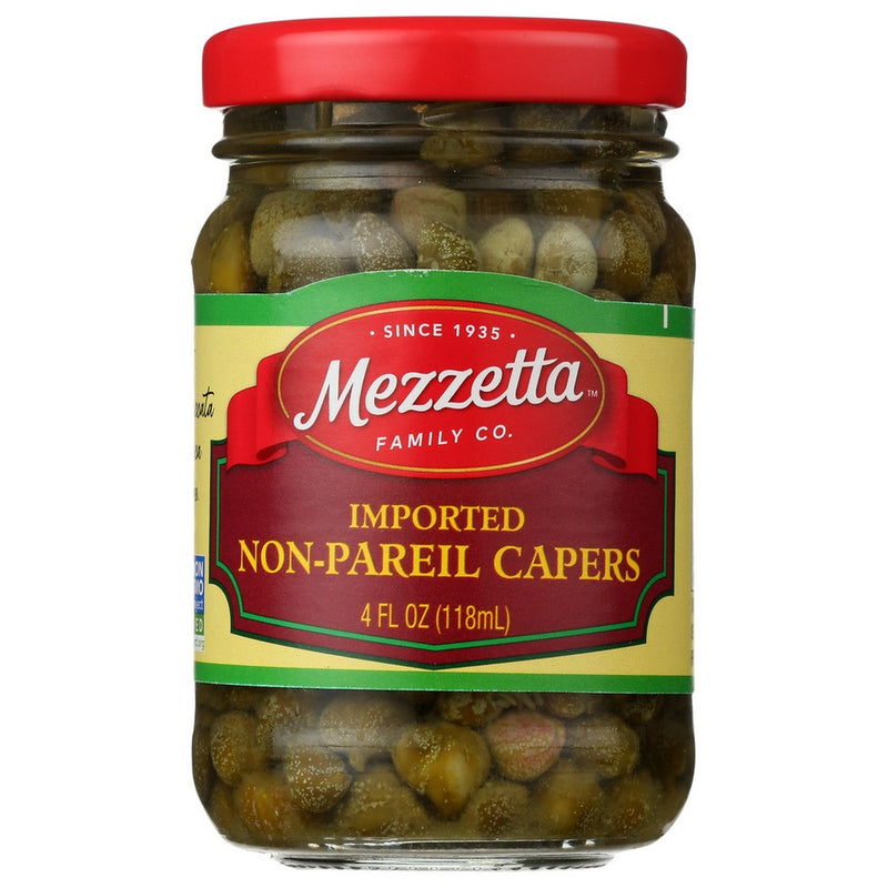 Mezzetta Caper Non Pareil - 4 Ounce, Case of 12