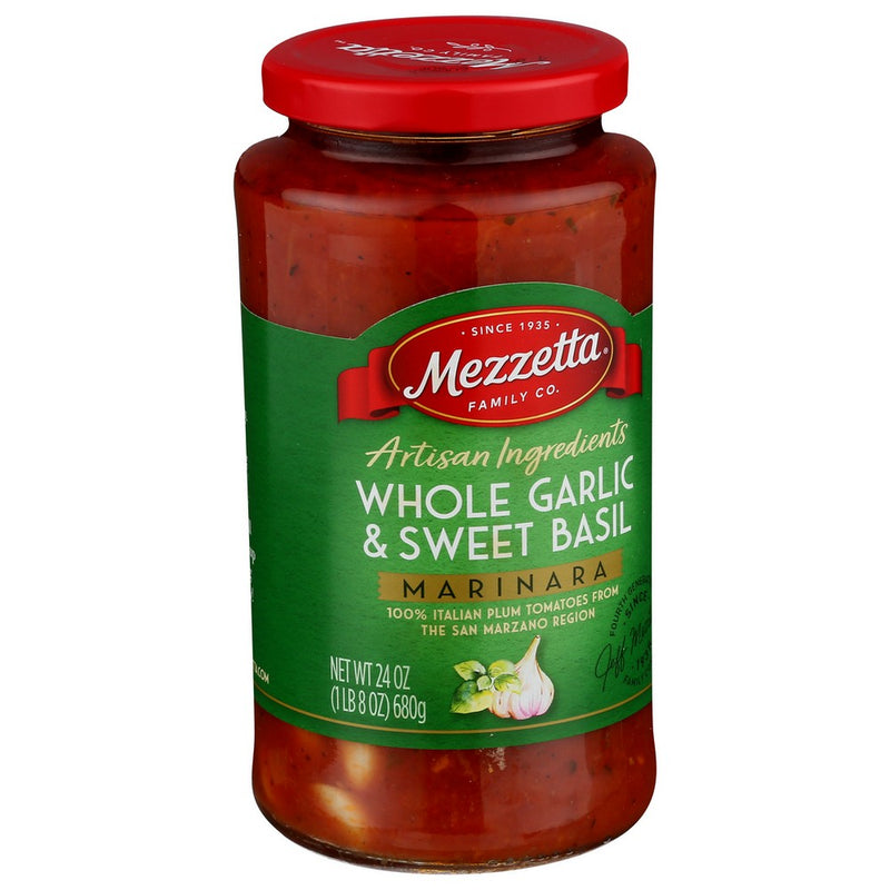 Mezzetta Sauce Pasta Glc Basil - 24 Ounce, Case of 6