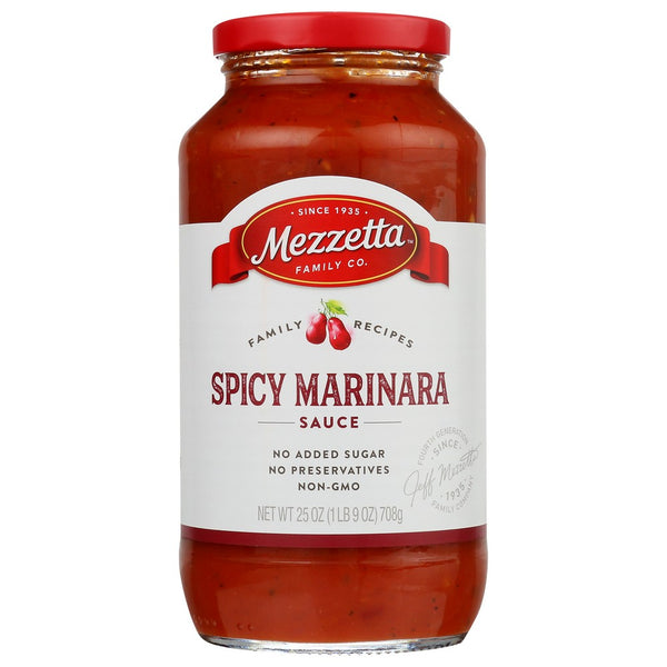 Mezzetta Sauce Psta Spicy Mrnra Nv - 25 Ounce, Case of 6