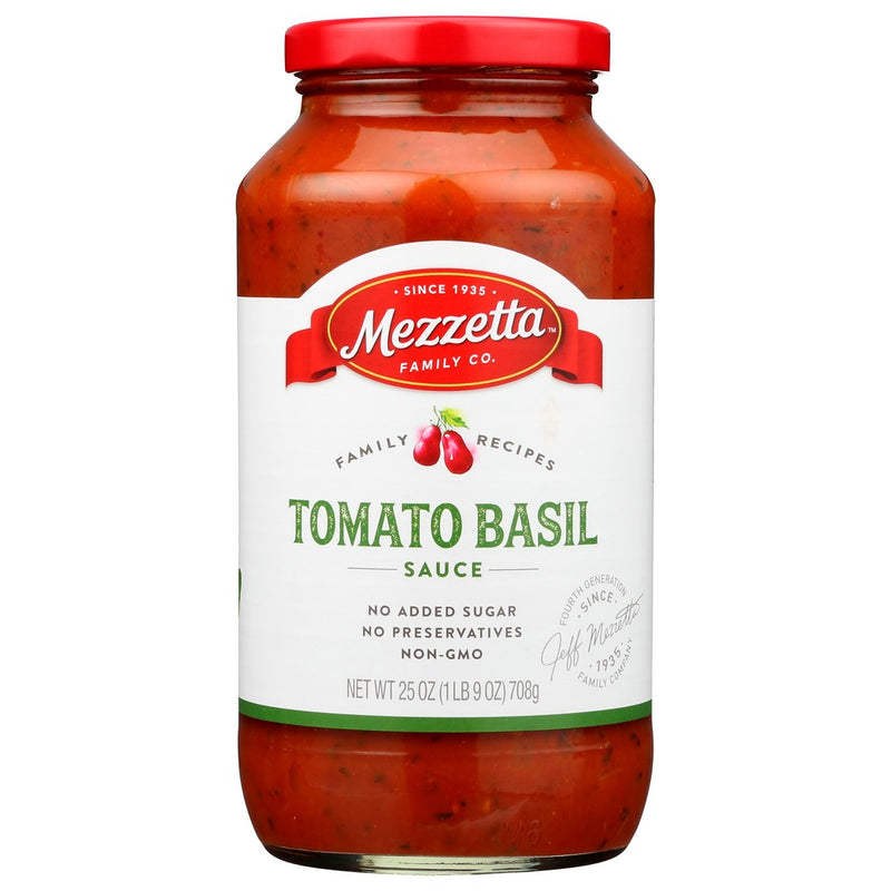 Mezzetta Sauce Psta Tom Sweet Basl Nv - 25 Ounce, Case of 6