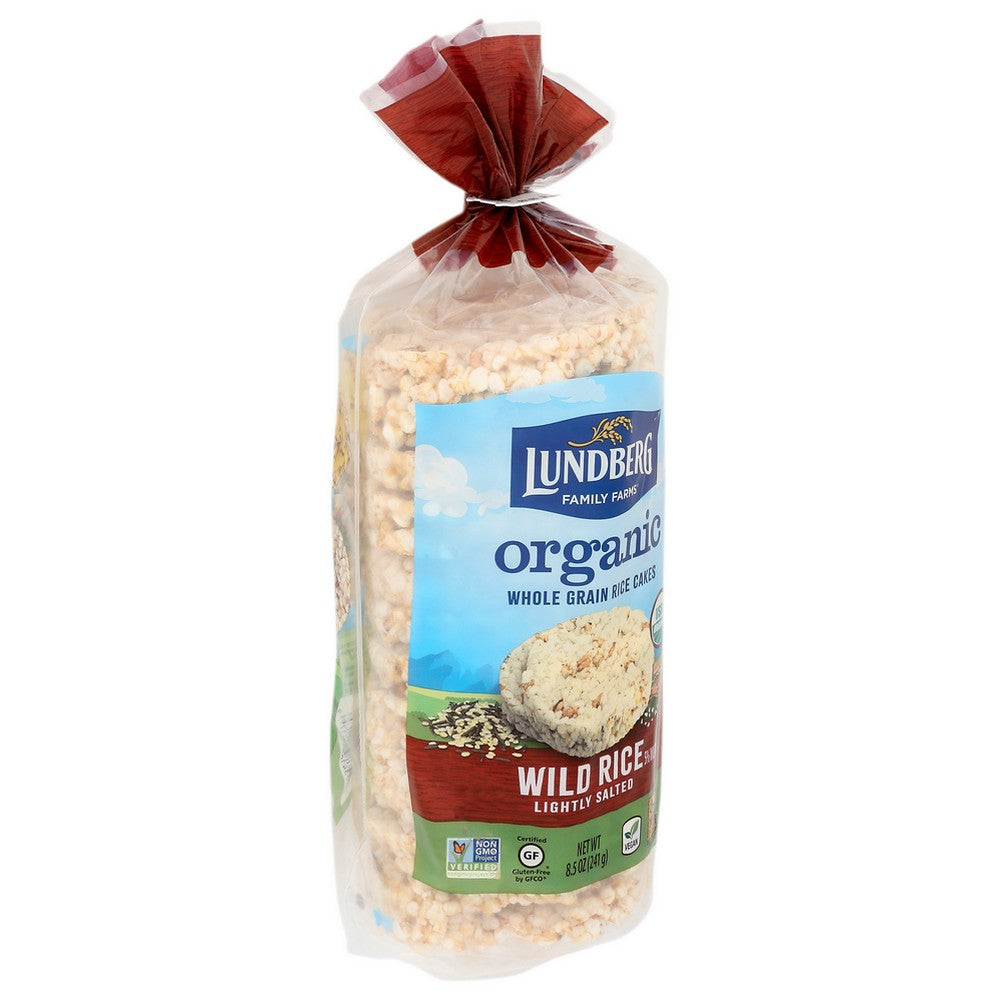 Lundberg Family Farms® F10080, Wild Rice Organicanic Wild Rice Cakes 8.5 Ounce,  Case of 6