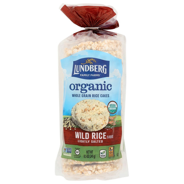 Lundberg Family Farms® F10080, Wild Rice Organicanic Wild Rice Cakes 8.5 Ounce,  Case of 6