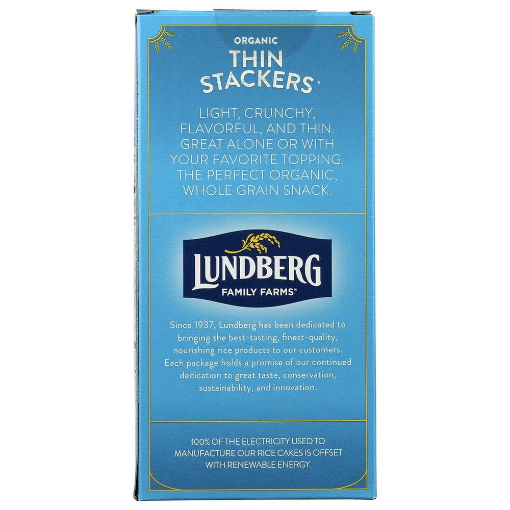 Lundberg Thin Stckr Br Rce Lt Organic - 6 Ounce,  Case of 6