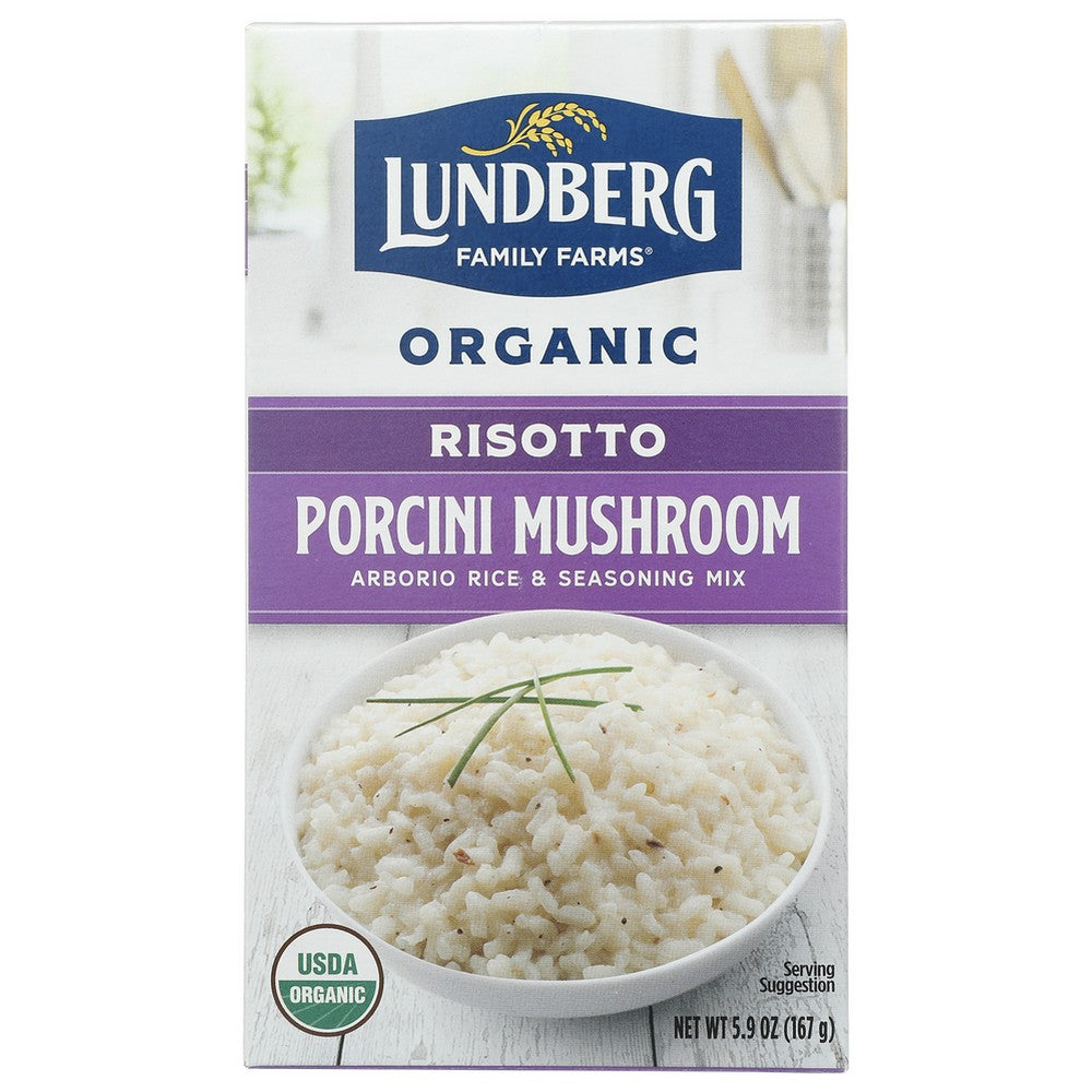 Lundberg Rissoto Mushroom Porcni Organic - 6 Ounce,  Case of 6