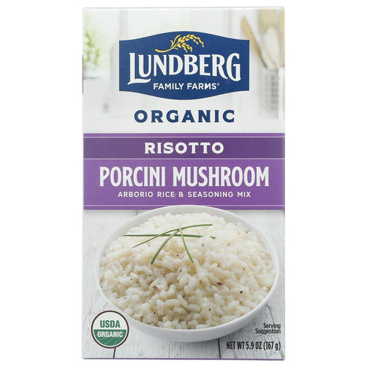 Lundberg Rissoto Mushroom Porcni Organic - 6 Ounce,  Case of 6