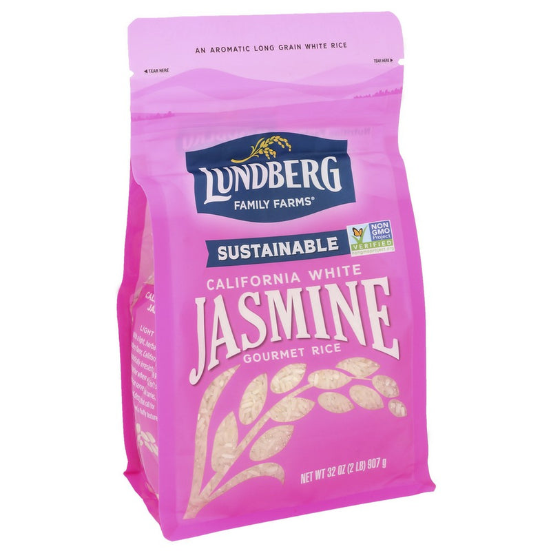 Lundberg Rice Whte Jasmine Gf - 32 Ounce, Case of 6