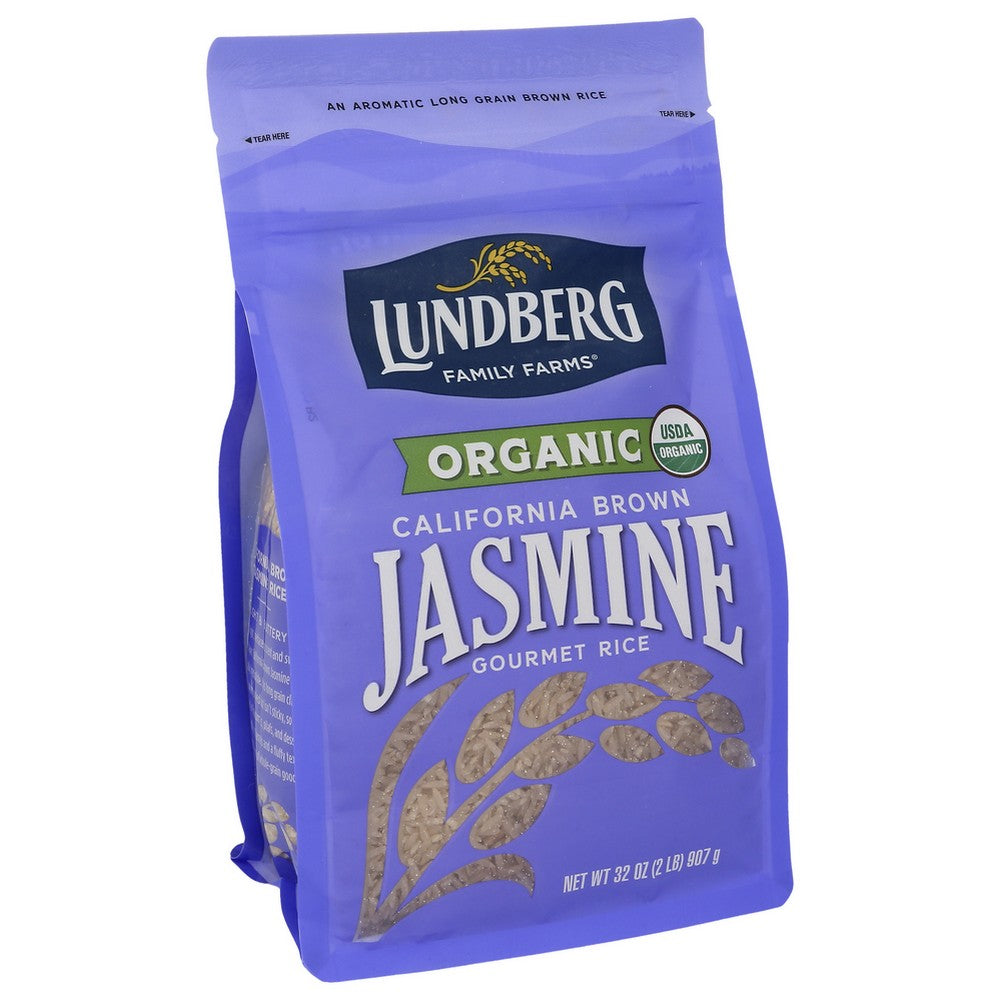 Lundberg Rice Brown Jasmine Organic - 32 Ounce,  Case of 6