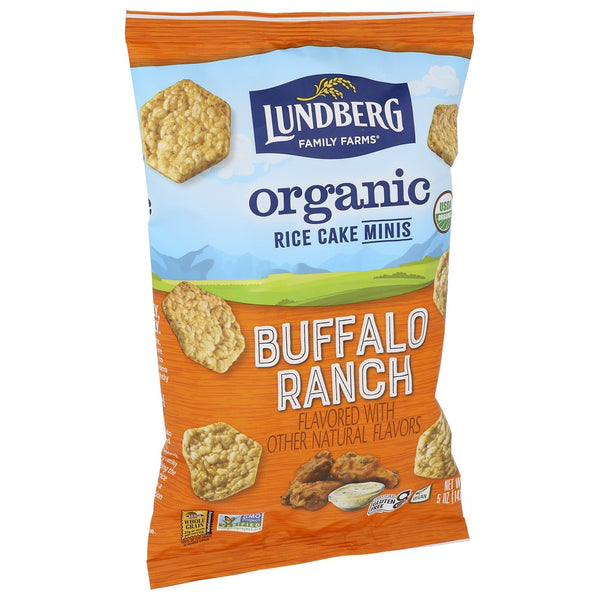 Lundberg Family Farms® F56810, Buffalo Ranch Organicanic Buffalo Ranch Rice Cake Minis 5 Ounce,  Case of 6
