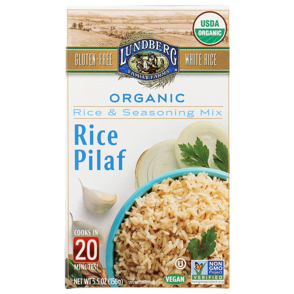 Lundberg Family Farms® , White Rice Pilaf Organicanic White Rice - Pilaf 5.5 Ounce,  Case of 6