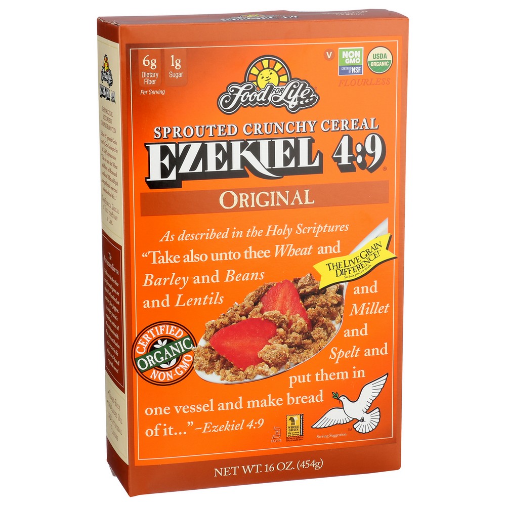 Food For Life® , Ezekiel 4:9 Sprouted Whole Grain Original Cereal 16 Ounce,  Case of 6