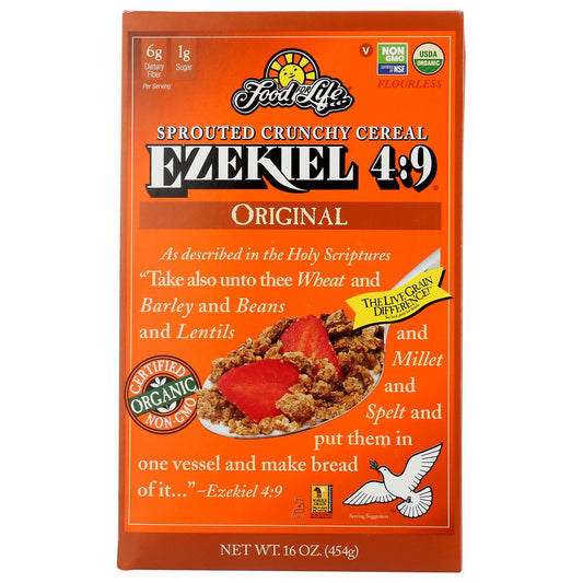 Food For Life® , Ezekiel 4:9 Sprouted Whole Grain Original Cereal 16 Ounce,  Case of 6