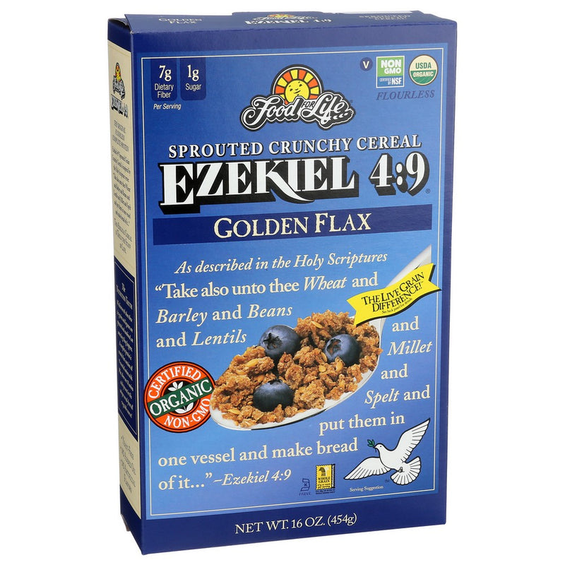 Food For Life Cereal Ezkl Golden Flax Organic - 16 Ounce, Case of 6