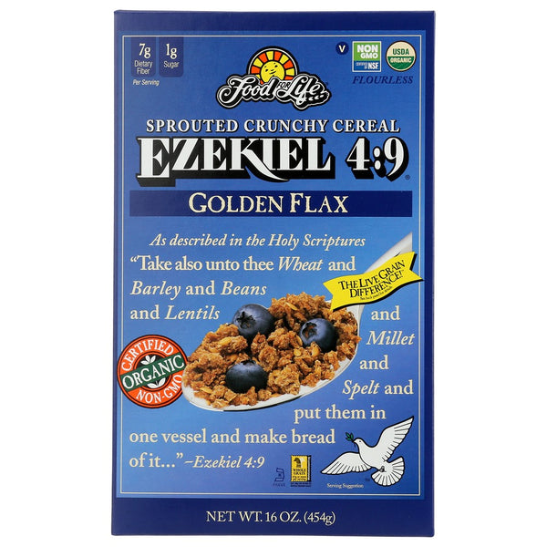 Food For Life Cereal Ezkl Golden Flax Organic - 16 Ounce, Case of 6