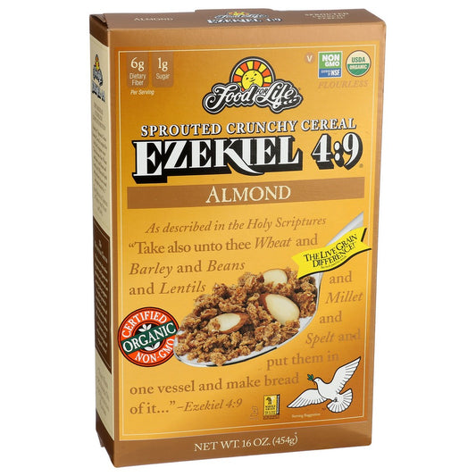 Food For Life® , Ezekiel 4:9® Sprouted Whole Grain Almond Cereal 16 Ounce,  Case of 6