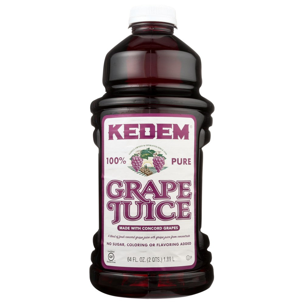 Kedem® 10028, Kedem 100% Pure Grape Juice, 64 Fl. Oz.,  Case of 8