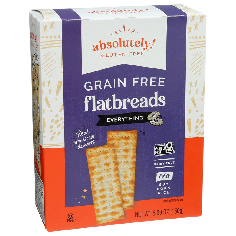 Absolutely Gluten Free Flatbread Everything - 5 Ounce, Case of 12