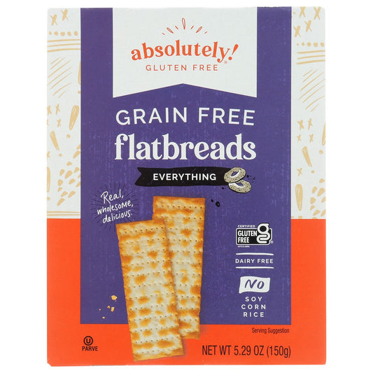 Absolutely Gluten Free 110202, Everything Flatbread 5.29 Ounce,  Case of 12