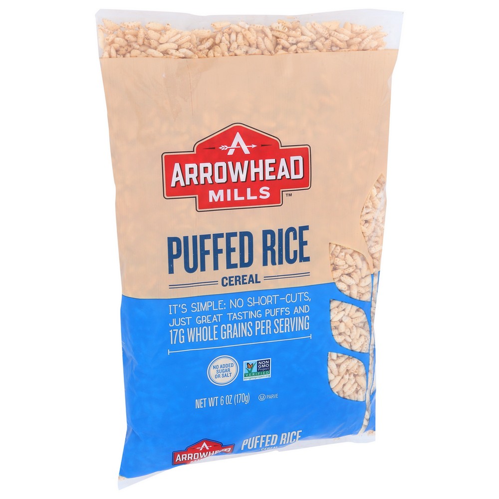 Arrowhead Mills Cereal Puff Rice Ns - 6 Ounce,  Case of 12