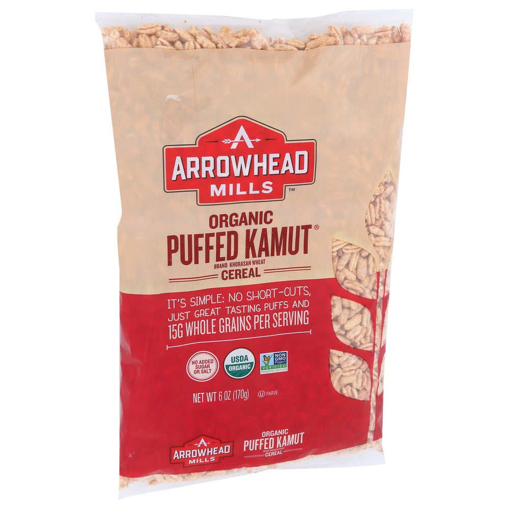 Arrowhead Mills Cereal Puff Kamut Ns Organic - 6 Ounce,  Case of 12