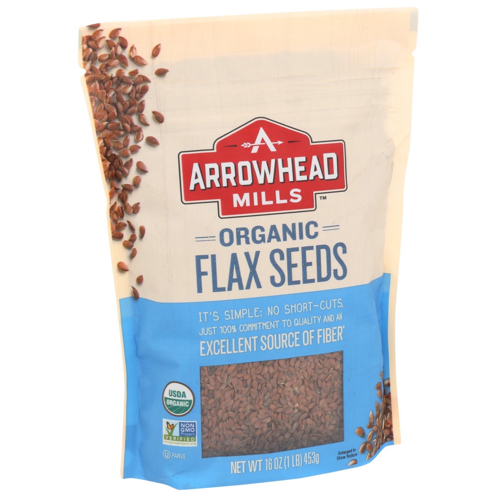 Arrowhead Mills Seed Flax Organic - 16 Ounce,  Case of 6