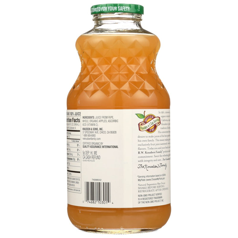 Knudsen Juice Apple - 32 Fluid Ounce, Case of 6