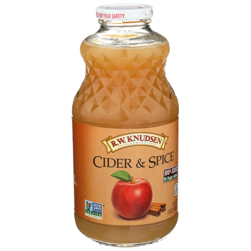 Knudsen Juice Cider & Spice - 32 Fluid Ounce, Case of 6