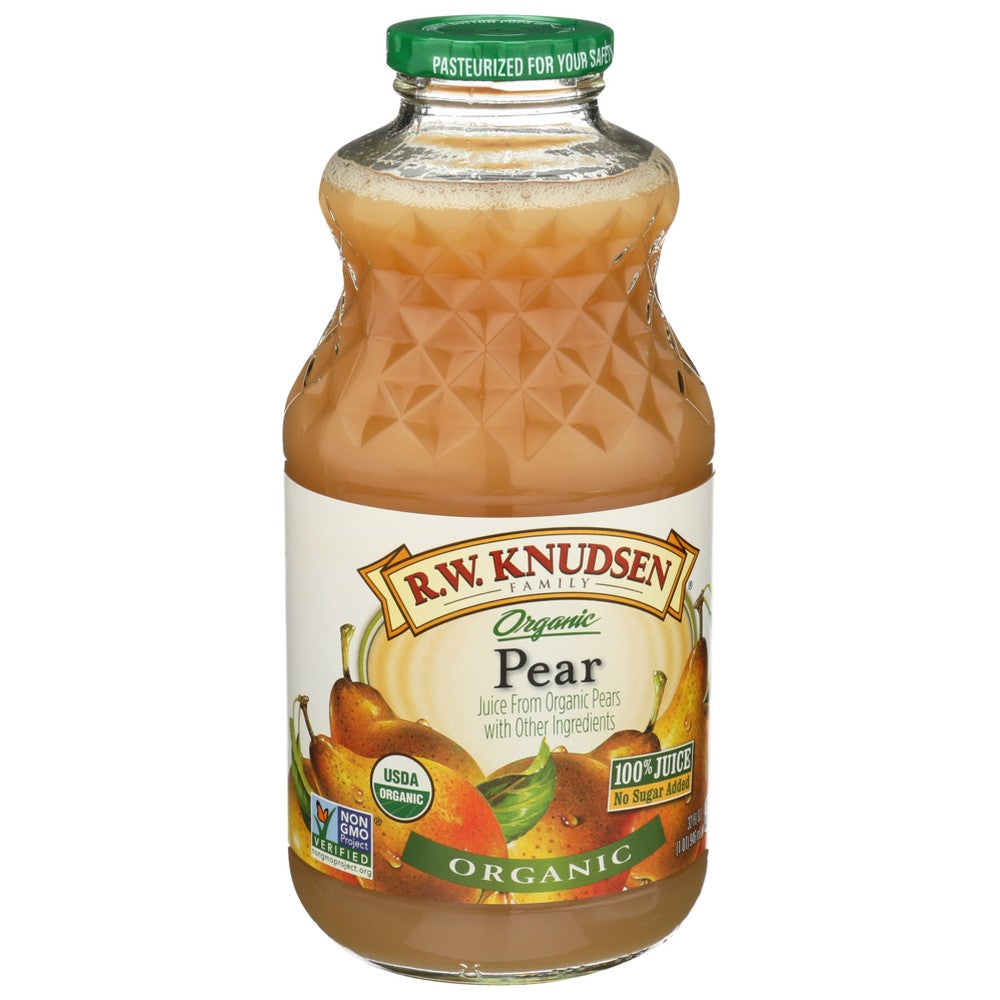 R.W. Knudsen Family® , R. W. Knudsen Organicanic Juice, Pear, 32 Fl. Oz. Bottle,  Case of 6