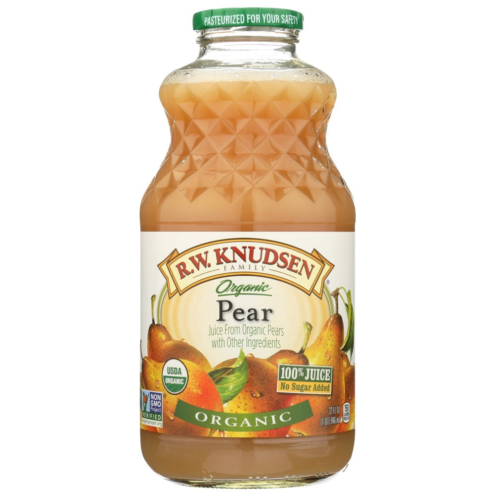 R.W. Knudsen Family® , R. W. Knudsen Organicanic Juice, Pear, 32 Fl. Oz. Bottle,  Case of 6