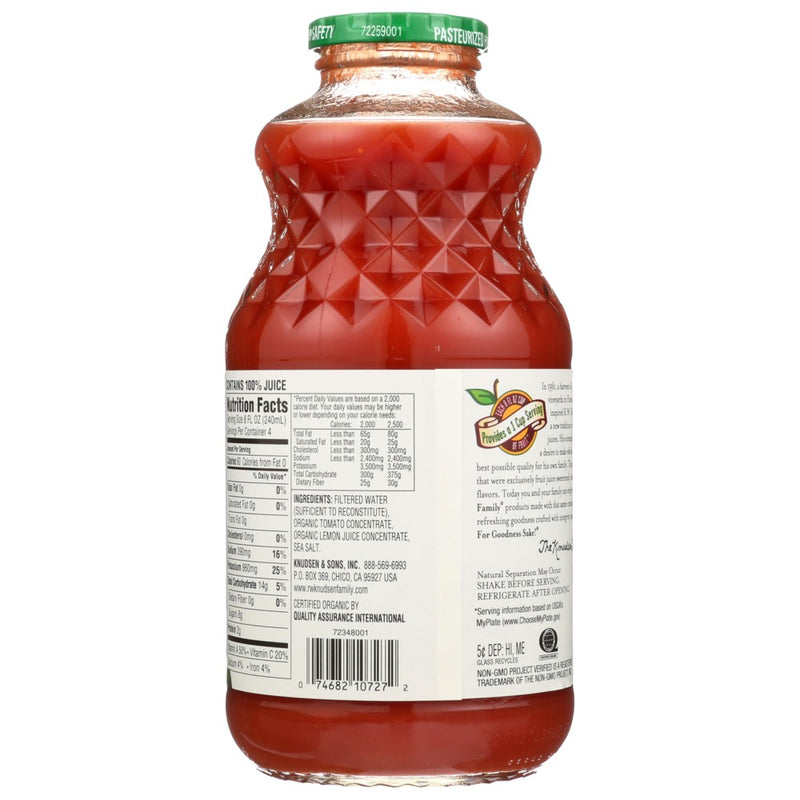 Knudsen Juice Tomato - 32 Fluid Ounce, Case of 6