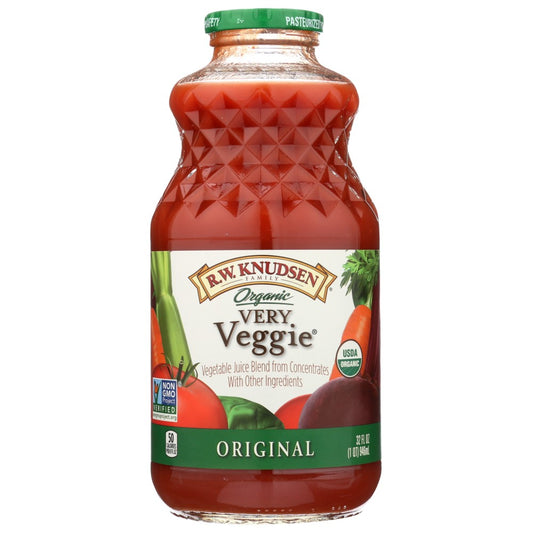 R.W. Knudsen Family® 10028, Rw Knudsen Juice, Organicanic Veggie Juice Blend, 32 Fl. Oz. ,  Case of 6