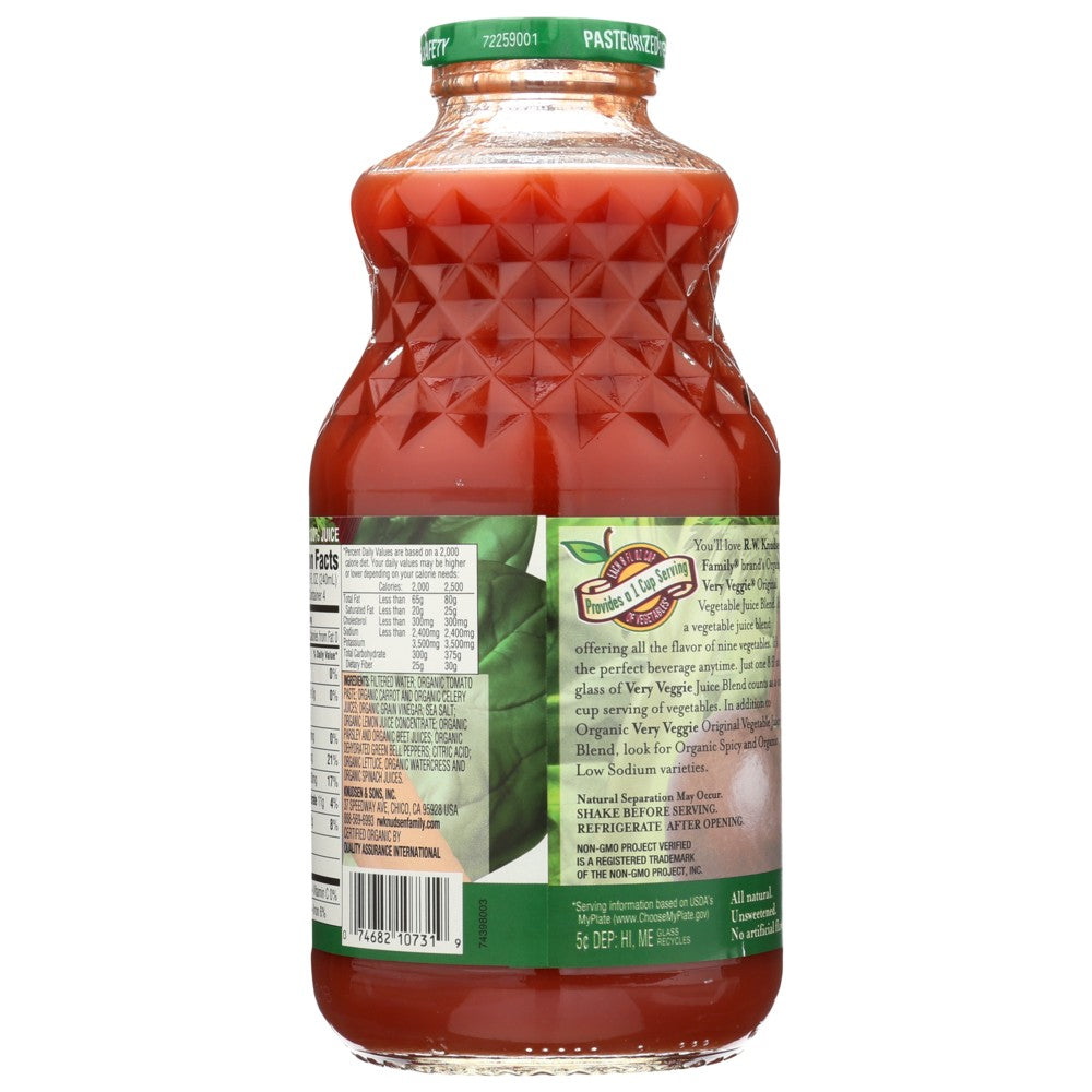 R.W. Knudsen Family® 10028, Rw Knudsen Juice, Organicanic Veggie Juice Blend, 32 Fl. Oz. ,  Case of 6