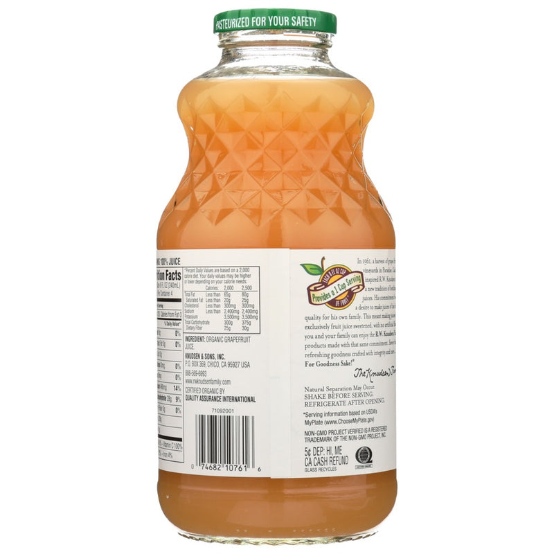 Knudsen Juice Grapefruit - 32 Fluid Ounce, Case of 6