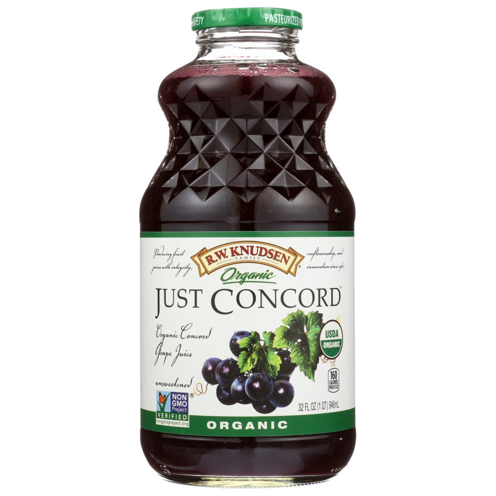 R.W. Knudsen Family® 10028, Rw Knudsen Juice, Organicanic Just Concord, 32 Fl. Oz.,  Case of 6