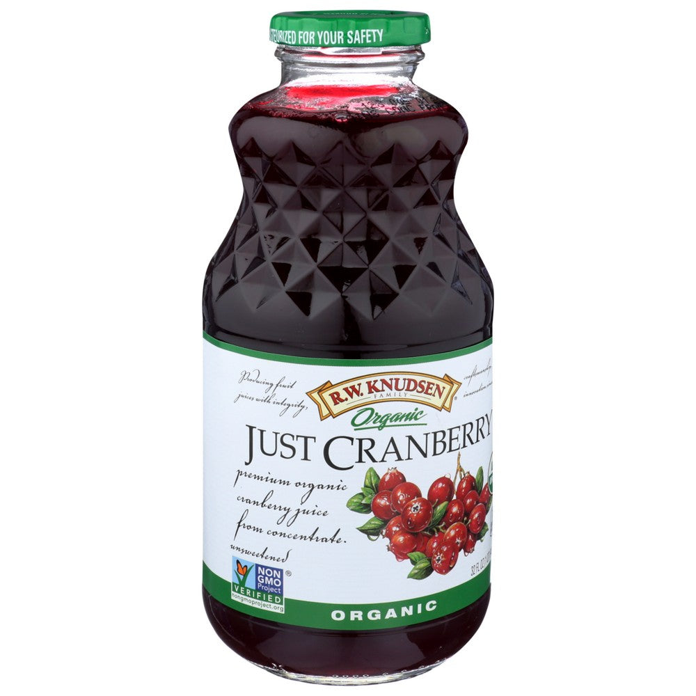 R.W. Knudsen Family® 10028, Rw Knudsen Juice, Organicanic Just Cranberry, 32 Fl. Oz.,  Case of 6