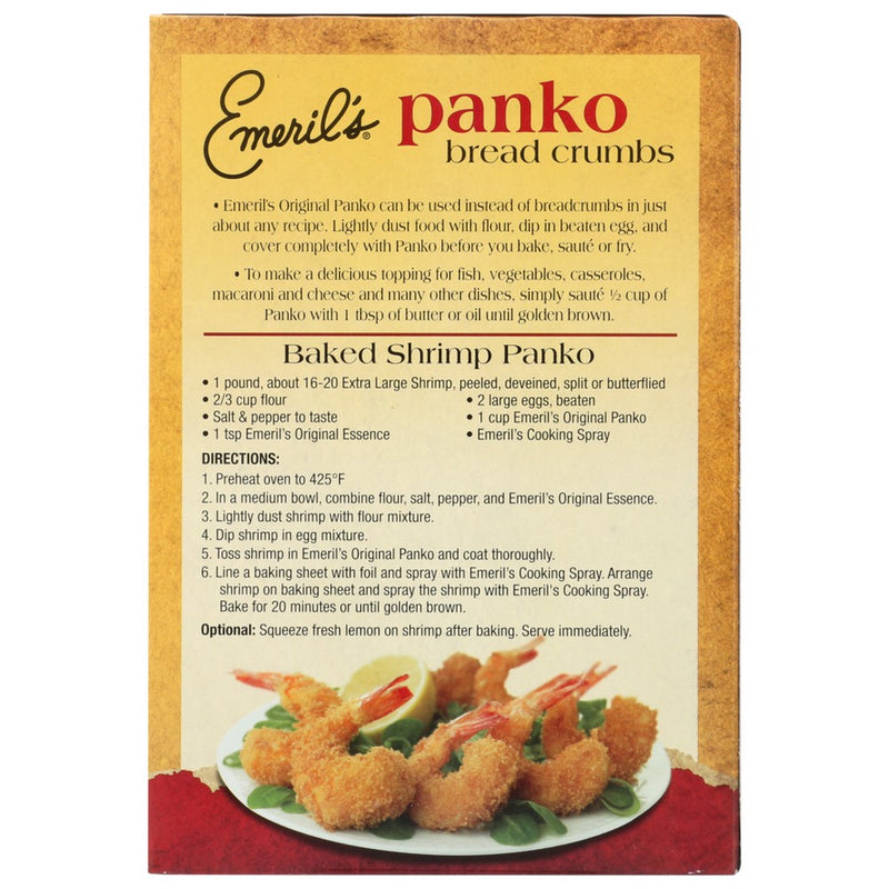 Emerils Breadcrumb Panko Organicnl - 8 Ounce,  Case of 6