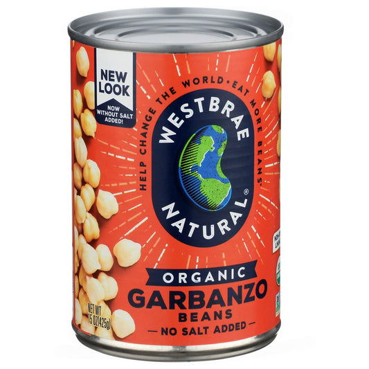 Westbrae Bean Garbanzo Organic - 15 Ounce,  Case of 12