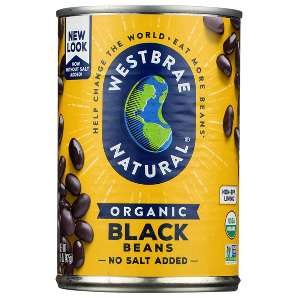 Westbrae Bean Black Ff Organic - 15 Ounce, Case of 12