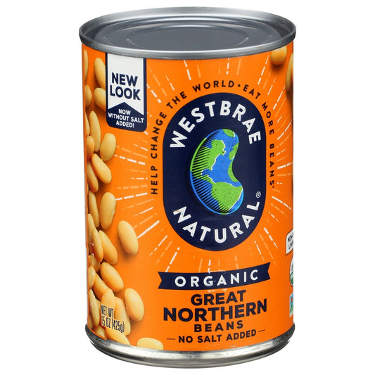 Westbrae Bean Great Northern Organic - 15 Ounce,  Case of 6