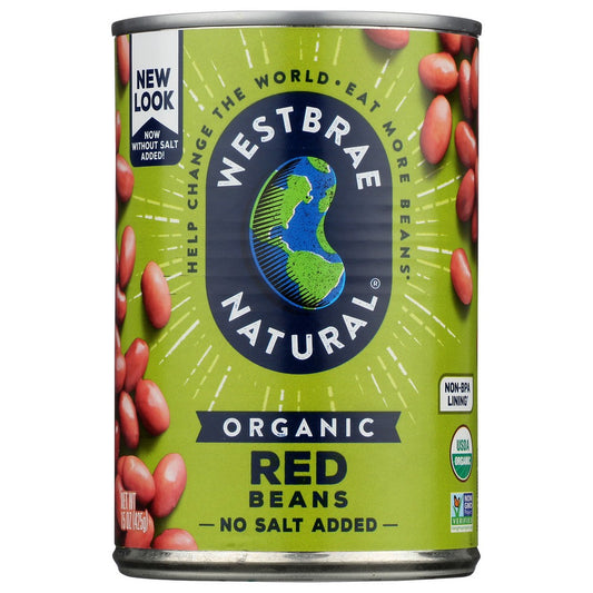 Westbrae Bean Red Ff Organic - 15 Ounce,  Case of 12