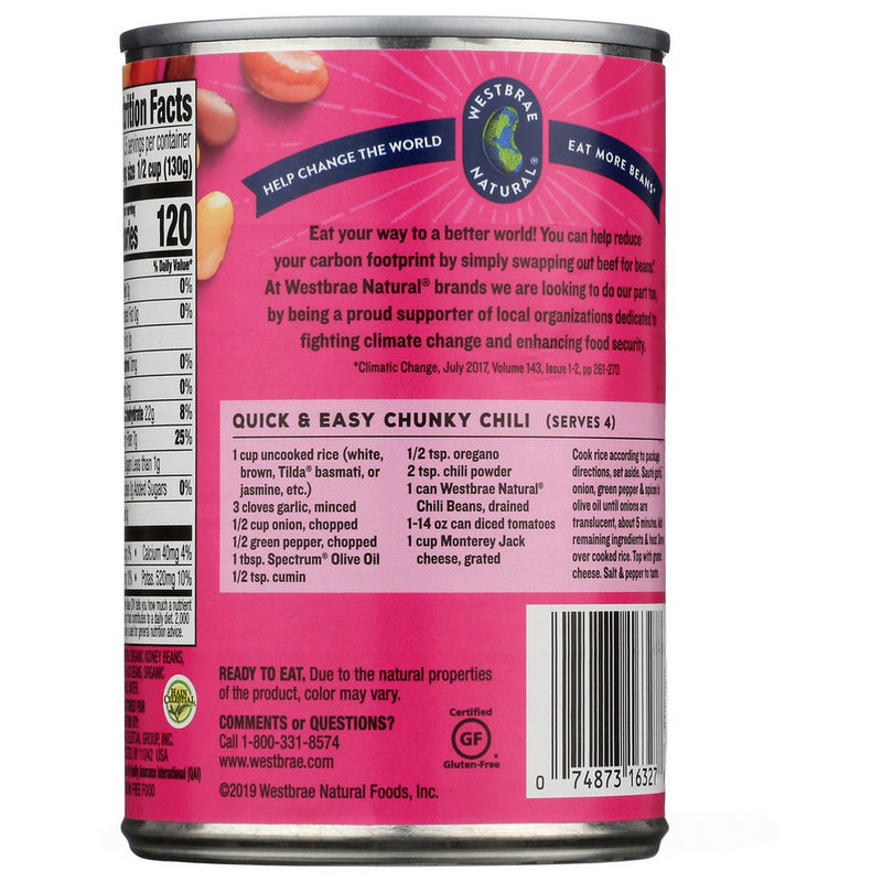 Westbrae Bean Chili Ff Organic - 15 Ounce, Case of 12