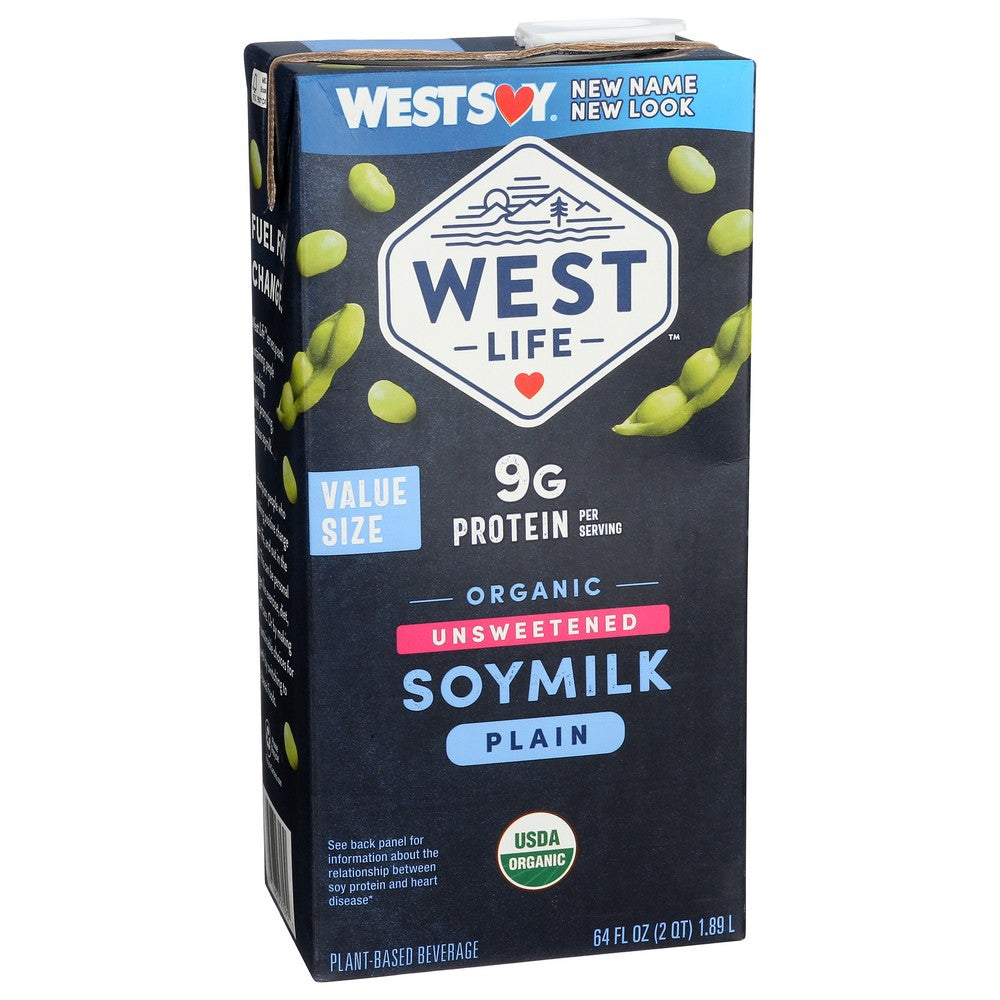 Sunrich Naturals® Fg-1072969-102, Westsoy Plant Based Beverage, Unsweetened Original, 0.5 Gallon,  Case of 8