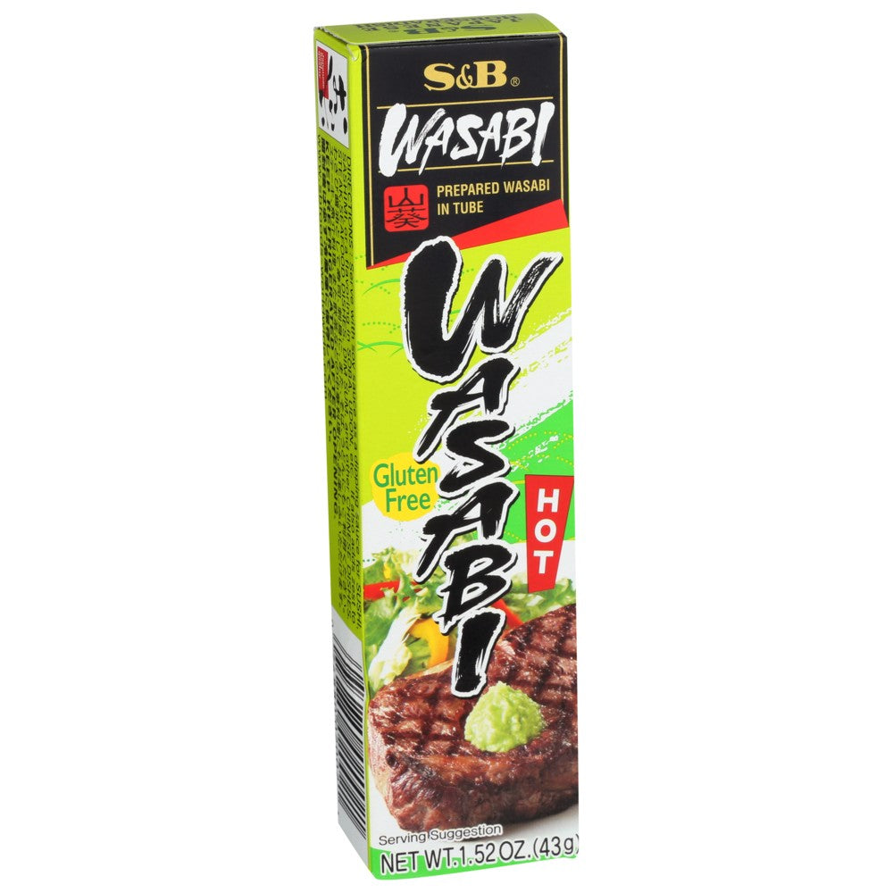 S&B® , S&B Pure Wasabi Tube, 1.52 Oz.,  Case of 10