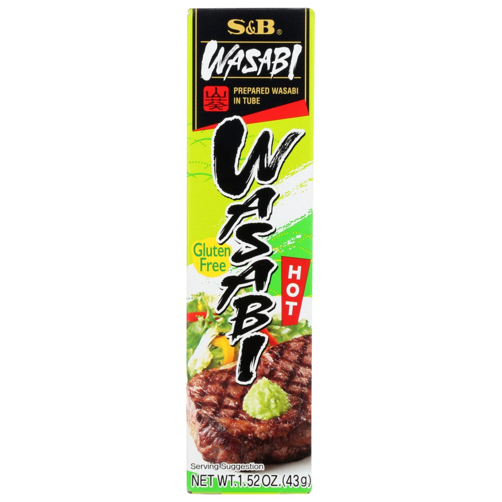 S&B® , S&B Pure Wasabi Tube, 1.52 Oz.,  Case of 10