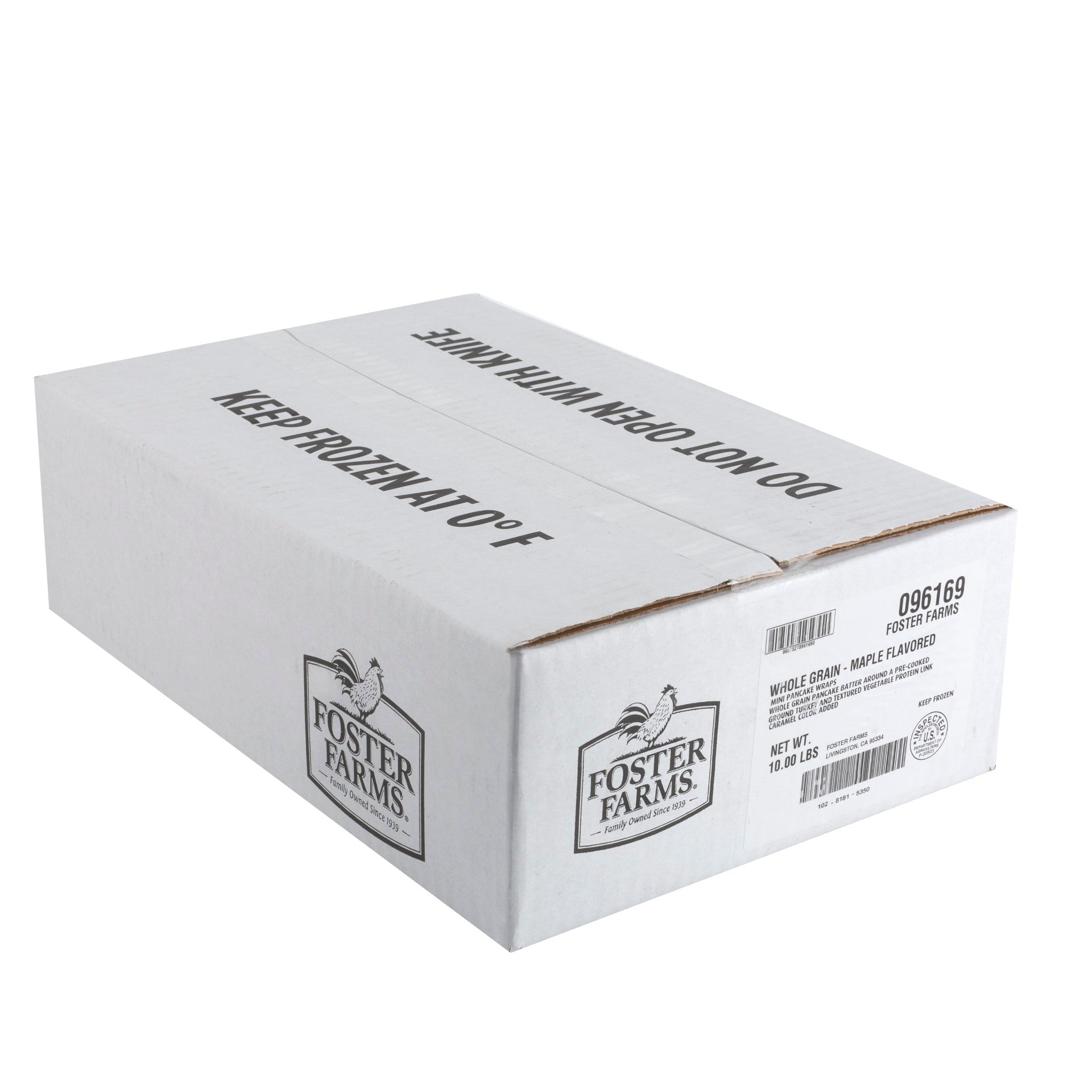 Whole Grain Mini Maple Pancake Wraps Bags 5.1 Pound Each - 4 Per Case