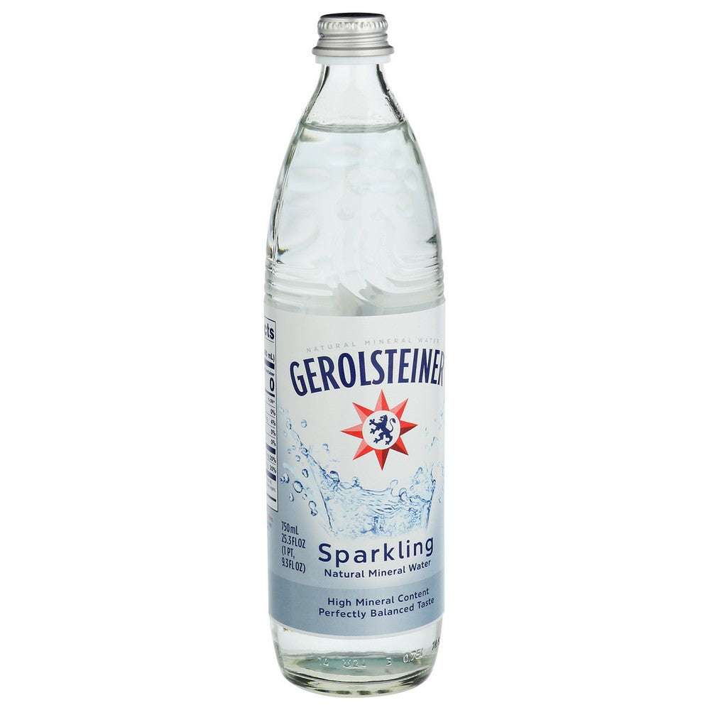 Gerolsteiner® 10028, Gerolsteiner Sparkling Natural Mineral Water, 750 Ml.,  Case of 15