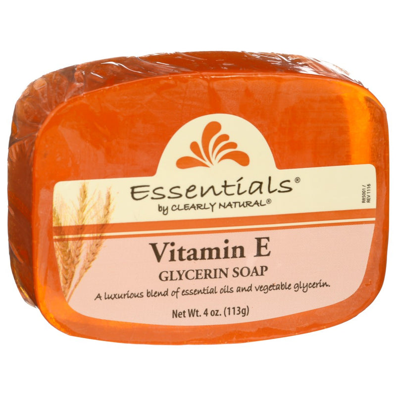 Clearly Natural Soap Bar Glyc Vitamin E - 4 Ounce, Case of 3