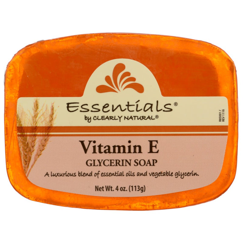 Clearly Natural Soap Bar Glyc Vitamin E - 4 Ounce, Case of 3