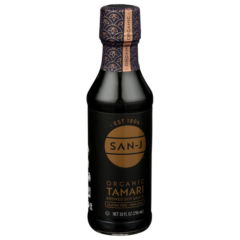 San J Sauce Soy Tamari Gfwf Gld Organic - 10 Ounce, Case of 6