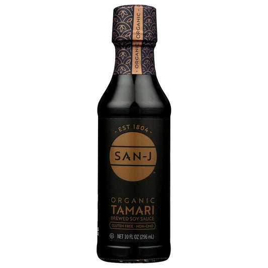 San J Sauce Soy Tamari Gfwf Gld Organic - 10 Ounce,  Case of 6